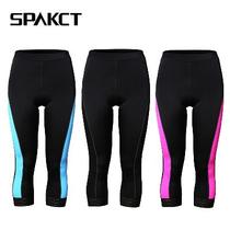 Spakct Spak riding pants seven points summer womens bicycle riding pants dark fragrance 3rd generation riding wear