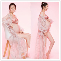 New Studio Pregnant Women Photo Clothing Korean Super Immortal Mesh Cardigan Pregnant Mommy Art Photography Photography Dress