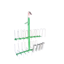 Electrolytic hanging with green wrapping rubber electroplating to figure out making stainless steel upper glue spraying spray paint electrophoresis nickel plated hook plant