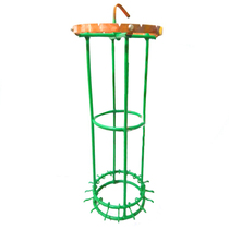 Tie Wire Round Cage Coated rubber electrolytic spray hanging with nickel plated nickel fixing for all types of hook plated stainless steel frame green wrapping