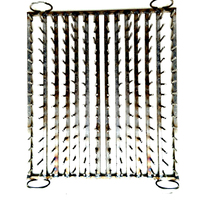 Cleaning with stainless steel elastic plating rubber electrolytic spray paint spraying hanging rack galvanized chrome-plated shelf silver color set