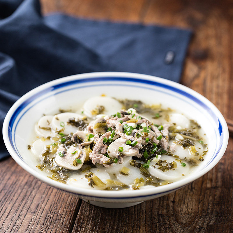 【年年高】扁白年糕 年糕片 炒年糕 真空装500g_折222网