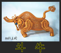 Aluminum line Kingdom big gold cow handmade crafts lucky wind Buffalo twelve Zodiac decorations