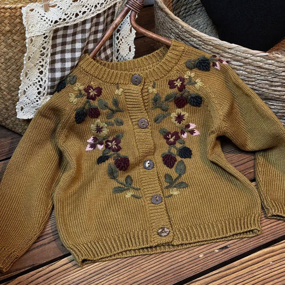 Girls sweater children's spring and autumn clothing 2025 new super beautiful fashionable embroidery knitted cardigan men and women casual jacket
Girls sweater children's spring and autumn clothing 2025 new super beautiful fashionable embroidery knitted cardigan men and women casual jacket