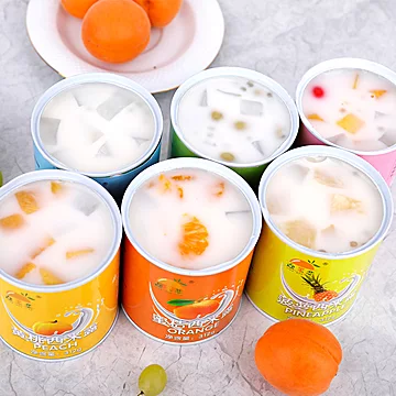 【六罐】酸奶西米露黄桃水果罐头[10元优惠券]-寻折猪