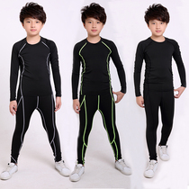 Autumn and Winter Children adult long sleeve tights set running football riding base shirt warm fitness sports quick dry