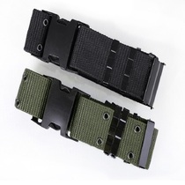 Outdoor Tactical Belt Army Green Woven Waist Seal Leather Belt Army Training Suit Camouflak Suit Wearing Black Outer Girdle