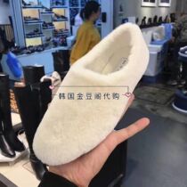 2019 autumn and winter South Korea East Gate imported new wool shoes warm plus velvet net Red Bean shoes women