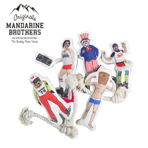 Japanese Lotte Mandarine Brothers Pure Cotton Dogs Fun People Shaped Rope Tie Toys Resistant to Biting Dogs