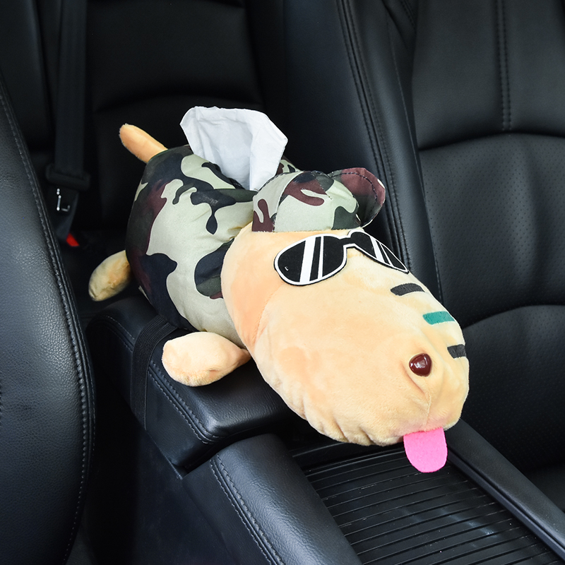 pipi monkey creative tissue box car car hanging drawer box set cute interior decoration car supplies daquan