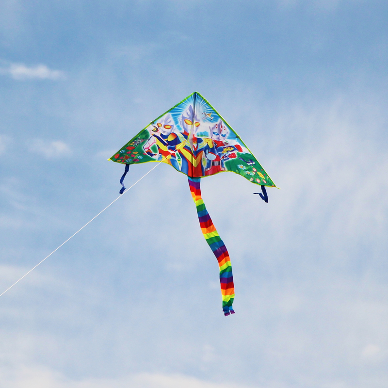 buy two, get one free children's cartoon weifang kite long tail large high-grade tomas team red round new breeze easygroup