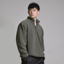 DRIOTOPIA autumn winter new fleece loose jacket jacket mens long sleeves warm plus thick fleece sweatshirt women