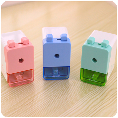 得力铅笔刀削笔器卡通转笔刀文具