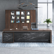 Fashion boss desk Simple modern atmosphere Chairmans desk Large desk Presidents office table and chair combination