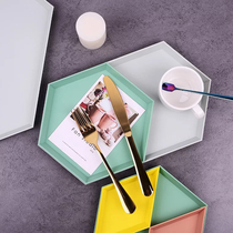 Tea table fruit plate combination platter ins living room dried fruit basin household candy small tray multifunctional storage box