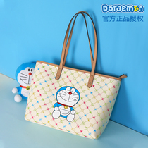 Doraemon's joint large-capacity tourn the shuttle to commute to the new autumn and winter handbill shoulder shopping bag