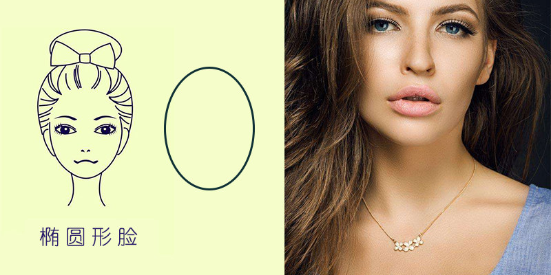 但椭圆脸型的妹子会看起来很温顺贤淑,能够佩带特性一点的项圈,更能
