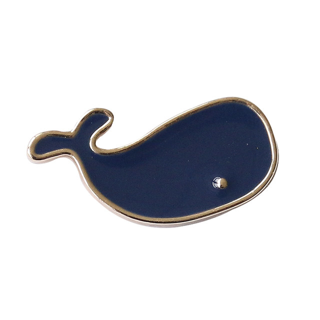 ປາວານນ້ອຍໜ້າຮັກແບບຍີ່ປຸ່ນ brooch Whale born with you for men and women couple bag pendant badge T-shirt anti-exposure buckle