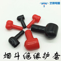 Battery pile head sheath battery insulation cap protective sleeve battery connector soft rubber sleeve pipe type protective cover