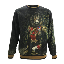 DG Dolce & Gabbana 21 Spring and Autumn new mens fashion lion printing thick casual sweater