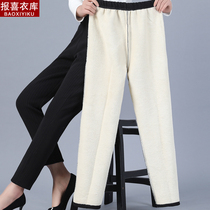 Middle - aged mother plus thickening warm cotton lady high waist loose and fat large bottle 8X