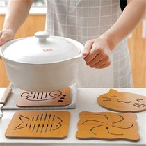 Wood Dining Cushion Heat Insulation Mat Table Mat Dish Mat Home Burn-Proof Mat Pan Mat Casserole Cushion Bowl Cushion Cup Cushion Dish Mat