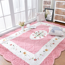 Korean thickened plush household carpet Bedroom cute full bunk rectangular bedside crawling mat tatami machine washable