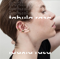 TR) Official agent Germany Saskia Diez Sterling silver unisex handmade ear clip STRIPE EARCUFF