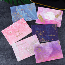 Creative Retro Thanks Blessings Greeting Cards Birthday Cards Custom Graduation Season Cards Bronzing Teachers Festival Small Cards