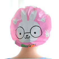 Lady Bath Hat Waterproof Wash Head Hat Adult Kitchen Ladys anti-smoke hat Han version cute shower bath headgear