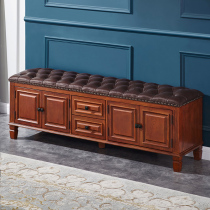 Lin Hai American Solid Wood Change Shoes Stool Shoes Cabinet Home entrance door to the door to the inward door to wear shoe stool