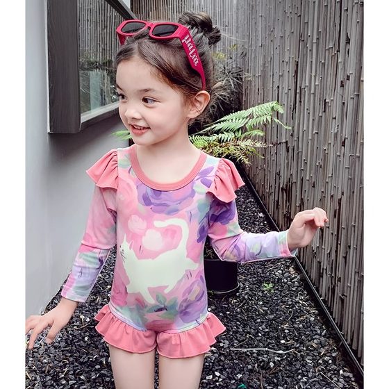 Girls one-piece swimsuit 2024 new style internet celebrity fashion baby long O-sleeved high-end children's sun protection swimming
Girls one-piece swimsuit 2024 new style internet celebrity fashion baby long O-sleeved high-end children's sun protection swimming