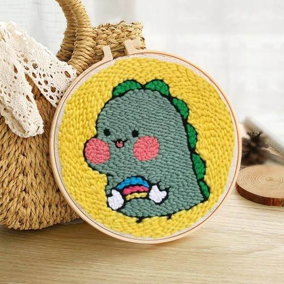 손으로 만든 poke 자수 원사 그림 재료 패키지 커플 자수 찌르는 바늘 홀더 장식 그림 어린이 색칠 선물 손으로 만든 poke 자수 원사 그림 재료 패키지 커플 자수 찌르는 바늘 홀더 장식 그림 어린이 색칠 선물
