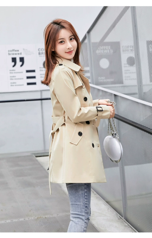 Áo khoác gió cho trẻ nhỏ mùa thu 145 ngắn xxs nhỏ nhắn trung dài 150 cao đáng kể 80 catties xuân và thu xs - Trench Coat