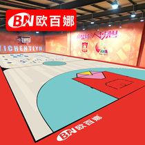 Obana basketball court glue indoor custom basketball hall pvc sports floor childrens basketball court rubber pad