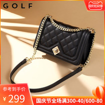 GOLF small fragrant wind diamond chain bag bag 2021 New Tide ladies leather Joker large capacity shoulder shoulder bag