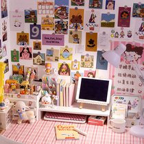 Net Red Wall Stickler Bedroom Decoration Renovation Room Arrangement Cozy Background Wall Wallpaper Stickless Creative Cartoon