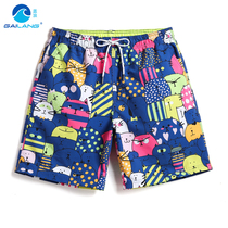 Gina Thai Holiday Casual Couple Beach Pants Men And Women Beach Cartoon Shorts Shorts Speed Dry Pant Pant Pants Tide