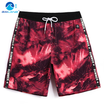 Gina Beach Pants Mens Speed Dry Loose Big Code 50% Pants Starry Sky Casual Shorts 50% Flat Corner Swimsuit Pants With Inner Lining