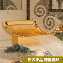 French imported THG paris ELLIPSE series yellow gold crystal bathtub faucet Ref A44