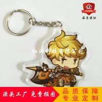 Acrylic double-sided keychain LOGO to map custom offset printing cartoon animation creative DIY pendant custom