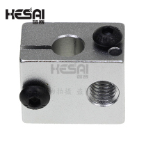 3D printer accessories New E3D heated aluminum block V6 all-metal extruder sandblasting oxidation treated aluminum block