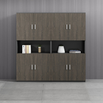 Office cabinet Information cabinet with lock storage Archives cabinet Wooden Glass High Cabinet Owner Room Bookcase Furniture