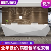Rong Heng creative simple modern cashier Beauty Salon reception baking paint company consulting service bar