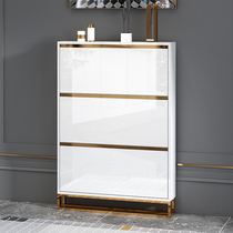 Dump shoe cabinet Light luxury ultra-thin narrow shoe cabinet space-saving household door simple modern entrance foyer cabinet Large capacity
