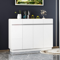 Shoe cabinet paint modern simple household door shoe cabinet white door door entrance cabinet Home storage foyer cabinet
