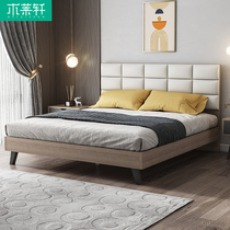The Nordic bed modern minimalist pneumatic high Box storage double bed in the master bedroom 1 5 m 1 8 meters plate tatami nuptial bed