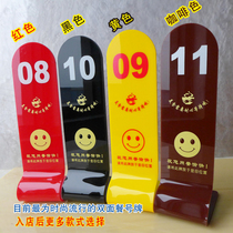 Spot high-grade Aggreko table number plate Number plate ordering menu Restaurant table card Row number plate menu High table card