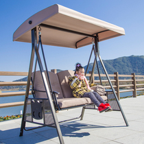 Outdoor courtyard garden hangar hammock room balcony terrace swing chair adult casual rock chair iron art