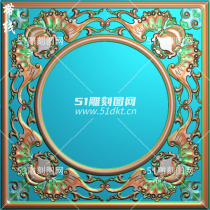 BK-388 Hollowed-out Bat Corner Flower Bou Ancient Frame Border Wood Carving Fine Sculpture embossed figure JDP Grey Plot BMP